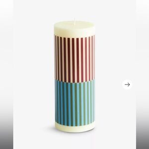 HAY column candle, multi-colored
